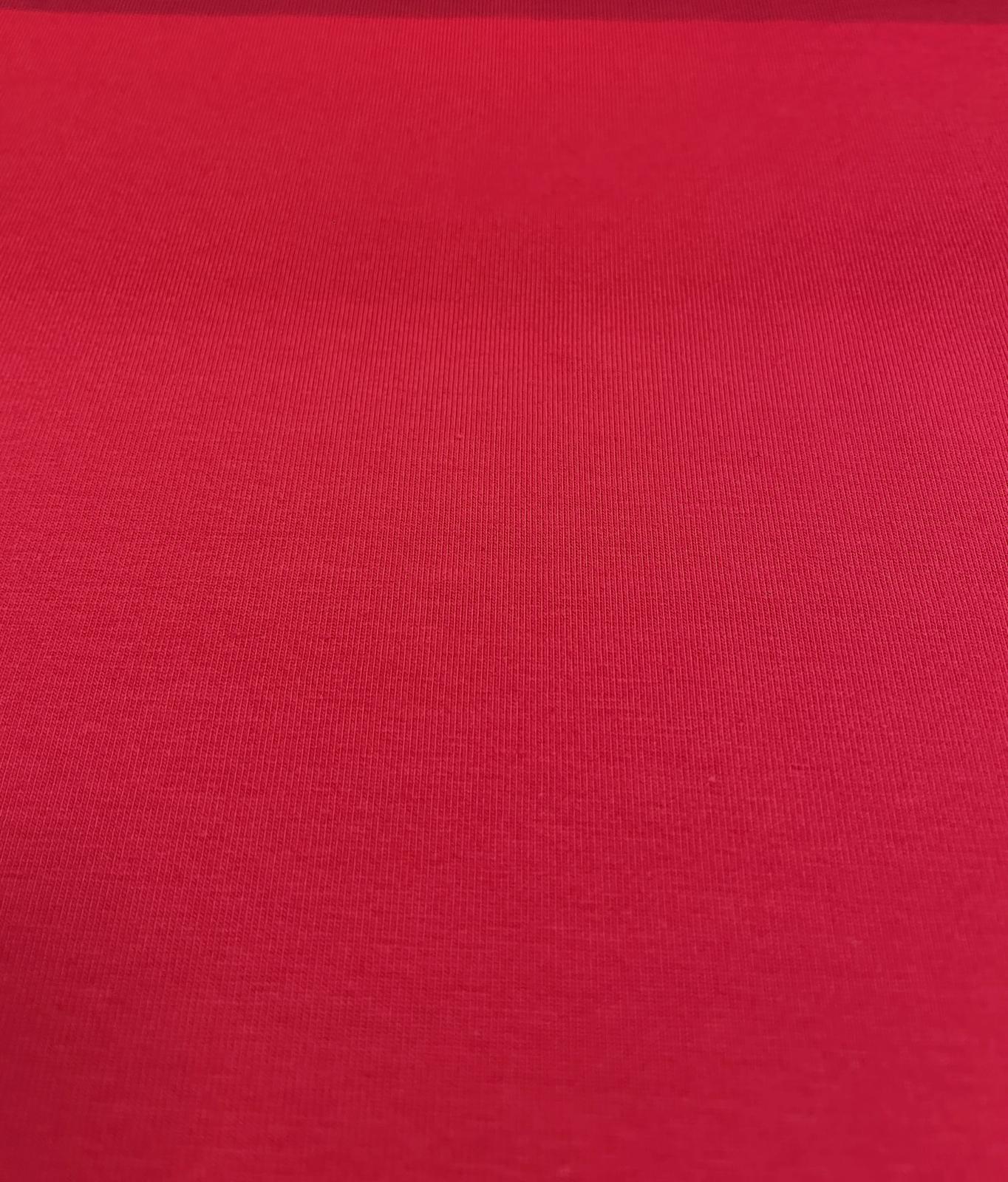 Baumwolljersey uni rot